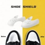 1 Pair Shoe Crease Protectors For Air Force Shoes, Anti-Wrinkle Shoe Crease Guard For Sneaker And Casual Shoes, Plastic Toe Box Crease Protectors Shoe Shield