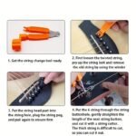 6Pcs/Set Of High-Quality Acoustic Guitar Strings - A Set Of 6 Replacement Copper Guitar Strings | High-Quality Accessories Suitable For Acoustic Guitars - Image 13