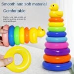 Stacking Toys Rainbow Duck Stacking Tower Puzzle Toys (Random Color) Christmas Halloween Gifts - Image 9
