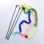 Interactive Cat Teaser Toy - Soft Plush Strip With Teasing Stick For Kitten Play - Pet Supplies For Fun And Exercise - Image 11