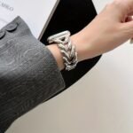 Suitable For Apple Watch1~8 Ultra New Single Row Thick V-Shape Denim Chain Metal Watch Strap 38/40/41/42/44/45Mm - Image 20