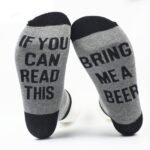 1 Pair Men'S Creative Letter Printed Crew Socks, Breathable Soft Athletic Sport Socks - Image 14