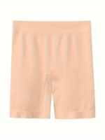Seamless Solid Boyshort Panties, Soft & Comfortable Stretch Panties, Women'S Lingerie & Underwear