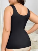 Plus Size Seamless Compression Tank Top - Vibrant Purple Smooth Contour Shaping, Breathable Stretch Fabric, Hand Wash Only For Women'S Fashion & Casual Attire, Shapewear Tank Top, Body Shaping, Smooth Fit, Soft Material, Body Contouring - Image 10