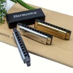 10 Hole Harmonica Mouth Organ Puzzle Musical Instrument Beginner Teaching Playing Gift Copper Core Resin Harmonica