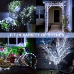 1Pc 7.01/11.89/21.95/31.7Meter 50/100/200/300Led Solar String Lights Outdoor, Ipx4 Copper Wire 8 Modes Solar Fairy Lights Garden Patio Tree Christmas Party Wedding Warm White Colorful White Plastic Card Board Pure Copper Wire - Image 10