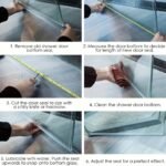 2Pcs Shower Door Bottom Seal, 1/4" X 19.68" Keep Bathroom Dry, Stop Shower Leaks, Glass Shower Door Seal Strip - Image 6