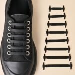 16Pcs/Pack Silicone No-Tie Elastic Shoelaces Suitable For Sneakers, Casual Shoes, And Athletic Footwear