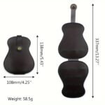 1Pc Guitar Pickup Storage Bag, Large Capacity Pu Faux Leather Portable, Musical Instrument Wood Grain Universe Retro Style Musical Instrument Accessories Universal Guitar Pickup Bag Has Texture- Convenient And Durable Pick Storage Box - Image 2