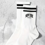One Pair Of Women'S Striped Trendy Mid-Calf Socks Suitable For Sports, Casual Comfortable Breathable Long Socks - Image 8
