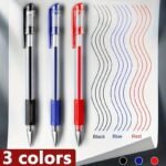 18Pcs (3 Pens + 15 Refills) Gel Pen Set School Supplies Black Blue Red Ink Color 0.5Mm Ballpoint Pen Kawaii Pen Student School Office Stationery - Image 10