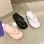 Wholesale Women'S Soft Sole Slides - Eva Flip-Flops With Thick Cushioned Insoles, All-Season Indoor/Outdoor Beach Slippers In Beige, White, Yellow, Pink, Black, Orange, Light Green, And Light Blue, Indoor Slippers | Stylish Slippers | Eva Material - Image 2