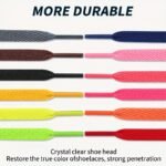 60Cm~180Cm (23.6In~70.8In) Thicken Laces For Sneakers No Elasticity Flat Shoelaces Colored Shoe Laces For Shoes Classic Soft Shoestrings - Image 6
