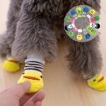 4Pcs Pet Paw Protection Dog Socks For Toy Dogs, Small Dogs And Cat, Non-Slip Pet Socks Christmas Pet Gift