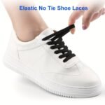 1Pair Elastic Free-Tie Shoelaces, No-Tie Lazy Shoelaces For Sneakers Canvas Shoes - Image 10