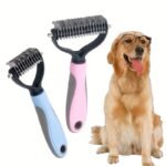 Pet Fur Knot Cutter Dog Grooming Shedding Tools Pet Cat Hair Removal Comb Brush Double Sided Pet Products Comb For Dog - Image 6