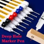 5Pcs/Set Extended Nib 20Mm Red Black Blue White Green Ink Long Head Markers Bathroom Woodworking Decoration Metal Plastic Wood Multi-Functional Write Deep Hole Marker Pens - Image 2