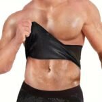 Men'S Sports Performance Belt - Black & Silver, Stretchy Polyester, Machine Washable, Ideal For Fitness Training & Sauna Use, Gym Belt|Stretchy Fabric|Durable Belt, Gym Belt - Image 6