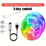 1 Set Of Tv Led Strip Lights, 2835, Three-Key Control Flexible Adhesive Tape, Suitable For Tv Background, Game Room Christmas Party Decoration - Image 13