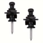 2Pcs Premium Alloy Guitar Strap Locks With Easy Quick Release Buttons - Golden & Black, Secure & Stylish For Acoustic, Electric Guitars & Basses - Ideal Gift For Musicians On Birthdays, Easter, President'S Day, Guitar Accessories Strap - Image 3