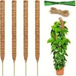 1Pc Diy Shape Plant Climbing Pole, Bendable Coconut Brown Stick, Plant Climbing Rattan Column Gardening Plant Support Rack Artificial Coconut Brown Stick - Image 6