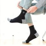 5 Pairs Apring And Fall Mens Sports Socks Summer Leisure Sweat Absorbent Comfortable Thin Breathable Basketball Meias Eu 38-43 - Image 8