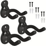 Guitar Hangers, Metal Wall Mounted Guitar Hook Are Suitable For Folk Music, Bass, Electric Guitar, Classical Guitar And Other Musical Instruments, 2Packs, 3Packs, 4Packs To Choose - Image 4