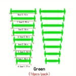16Pcs Silicone No Tie Shoe Laces, Creative Lazy Shoelaces - Image 17