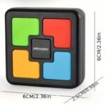 Interactive Handheld Memory Game With Lights & Sounds - Educational Brain Teaser Toy For Youngsters, Perfect Birthday Or Christmas Gift, Black - Image 2