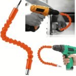 1Pc Electric Drill Universal Joint, Orange, Universal Soft Shaft, Electric Screwdriver Drill Bit Extension Holder, Hand Drill Connecting Rod, Multi-Functional Flexible Drill Bit Holder - Image 6