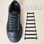 16Pcs Silicone No-Tie Elastic Shoelaces - Perfect For Sneakers, Casual & Athletic Footwear | Easy Washable - Image 6