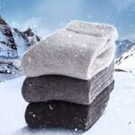 1Pair Men'S Thick Warm Crew Socks For Winter, Casual Plain Color Terry Socks, Men'S Socks - Image 2