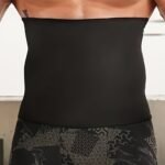 Men'S Sports Performance Belt - Black & Silver, Stretchy Polyester, Machine Washable, Ideal For Fitness Training & Sauna Use, Gym Belt|Stretchy Fabric|Durable Belt, Gym Belt - Image 4