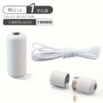 1 Pair Of Free-To-Take-Off Shoe Laces With Capsule Buckle And Elasticity, Lazy Person'S Laces, Fashionable Laces Suitable For Board Shoes And Sports Shoes - Image 5