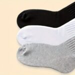3 Pairs Of Women'S Mid-Calf Socks In Black, White And Gray Solid Colors, Spring And Autumn Fashionable And Versatile Simple Heel Socks - Image 5