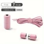 1 Pair Of Free-To-Take-Off Shoe Laces With Capsule Buckle And Elasticity, Lazy Person'S Laces, Fashionable Laces Suitable For Board Shoes And Sports Shoes - Image 12