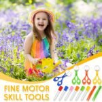3Pcs Fine Motor Skills Toy Set: Insect Scissor Clip, Tweezers, And Rubber-Tipped Pipette Insect Catcher, Science Sensory Learning Tool For Outdoor Exploration - Image 8