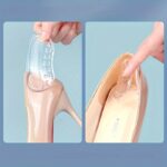 1 Pair/2 Pairs/5 Pairs Gel Heel Cushion Inserts, Transparent Silicone Anti-Slip Shoe Pads For High Heels, Comfortable Half Size Pads For Women'S Footwear - Image 8