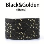 1 Pair Ink Splashing Lazy Free Tie Elastic Shoelaces, Elastic Multicolor Shoelaces With 4Pcs Metal Press Buckles - Image 22