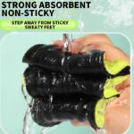 1 Pair Wormwood Deodorizing Insoles, Breathable Sweat-Absorbent Eva Shoe Pads, Shock-Absorbing Elastic Running Inserts For Men & Women, Comfortable Soft Sports Footbeds For Outdoor Activities - Image 5