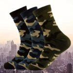 3 Pairs Of Men'S Camouflage Compression Socks, Comfy Breathable Socks For Outdoor Wearing All Seasons Wearing - Image 2