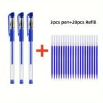 23Pcs Business Signature Pen Black College High School Student Office Stationery Exam Water Pen Needle Tube Head 0.5Mm Gel Pen - Image 5
