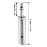 1Pc Jyft 1/4 Trs Male To Xlr Female Adapter, Cat5E Ethernet Cable Compatible, Round Stereo Audio Connector, No Battery Required - Image 2