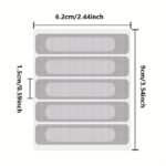 1/2/3/4/5 Sheet, Window And Door Screen Repair Patch, 6.2Cm?8.99Cm, 5 Patch For 1 Sheet, Strong Adhesive & Waterproof Fiberglass Covering Mesh Tape For Covering Window Door Tears Holes Screen Patch Repair Kit - Image 4