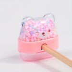 1Pc Cartoon Animal Manual Pencil Sharpener, Dual-Hole Design ? Easy To Use & Durable | Ideal For Students And Professionals | Essential Drawing Tool| Suitable For School Or Office | Gift