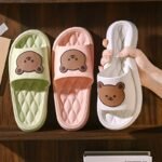 Kawaii Bear Pattern Cloud Slides, Casual Slip On Soft Sole Shoes, Comfortable Pillow Shower Shoes - Image 2