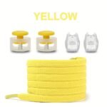 1 Pair Of Durable Polyester Elastic No-Tie Shoelaces With Secure Spring Buckles - Vibrant Colors, Stretchy & Non-Deformable For Sneakers And Casual Shoes, Casual Shoe Laces|Vibrant Shoelaces|Polyester Laces - Image 19
