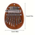 8 Keys Mini Kalimba Finger Thumb Piano Marimba Music Gift For Beginners Music Lovers Players Eid Al-Adha Mubarak - Image 16