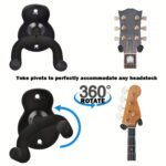 Guitar Hangers, Metal Wall Mounted Guitar Hook Are Suitable For Folk Music, Bass, Electric Guitar, Classical Guitar And Other Musical Instruments, 2Packs, 3Packs, 4Packs To Choose - Image 10