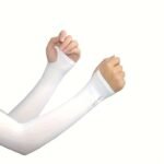 Ice Sliky Fiber Fabric Sleeve Covers - & Heat Reduction, Breathable Stretch Fit For Men & Women, Summer Outdoor Activities Like Driving, Fishing, And Sports - Black, Fishing Gear Essentials, Flexible Arm Coverage - Image 4